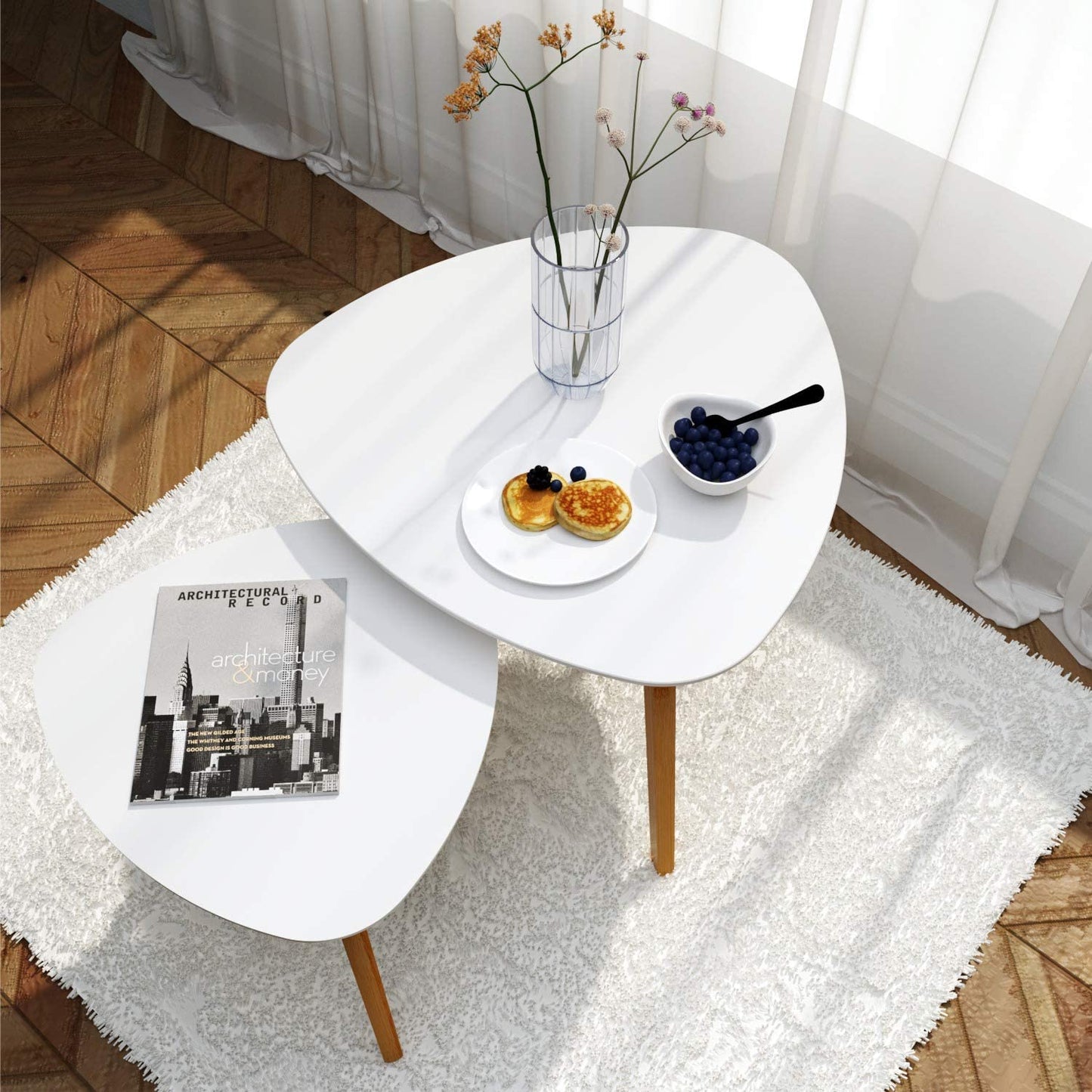 Nest of Tables: Modern Minimalist Side Table for Living Room