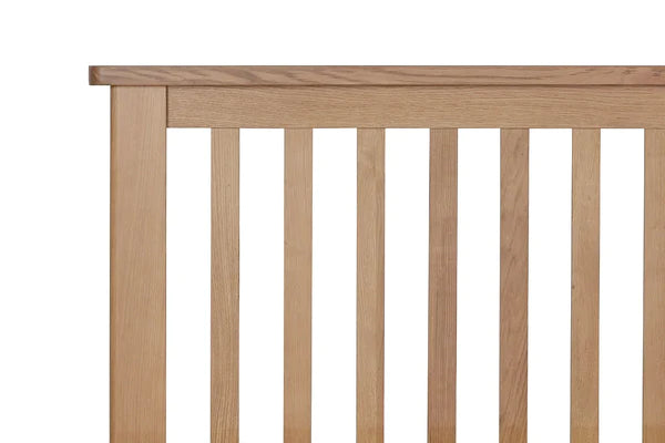 Double Bed: Oak Wooden Double Bed