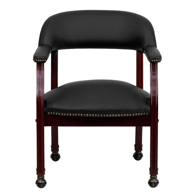 Office Chair : 24" W Office Chair with Wood Frame