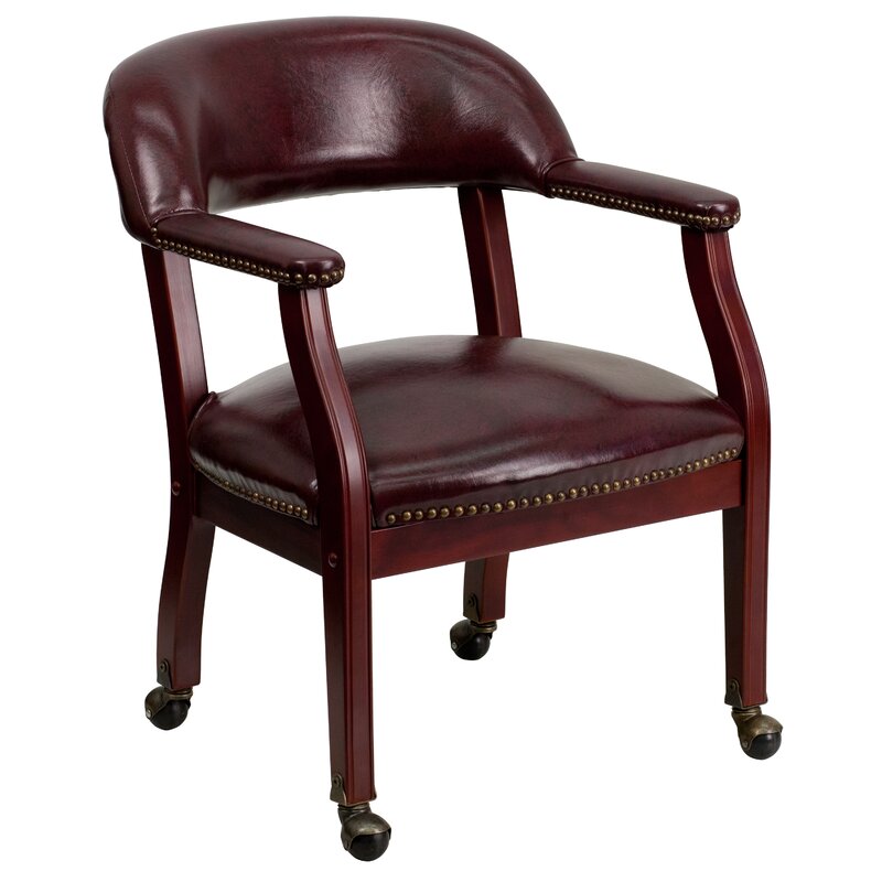 Office Chair : 24" W Office Chair with Wood Frame
