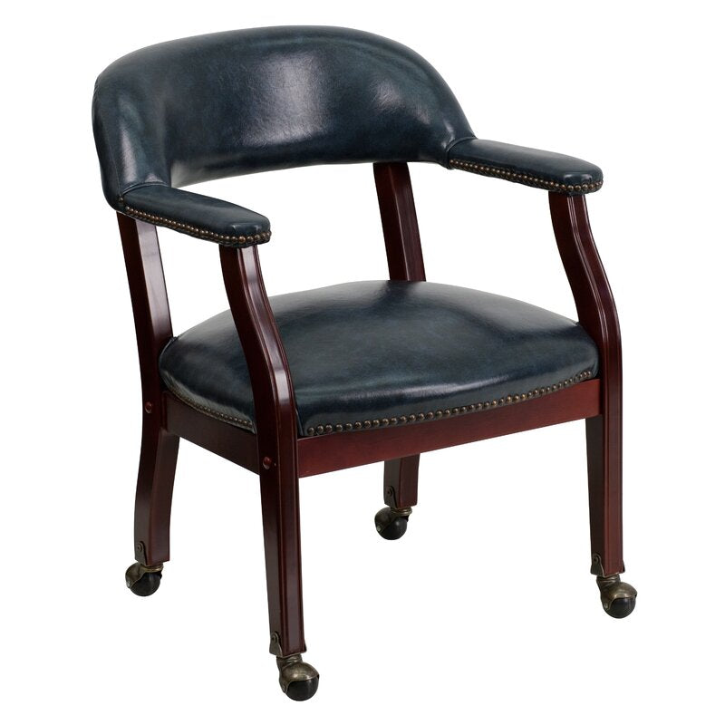 Office Chair : 24" W Office Chair with Wood Frame