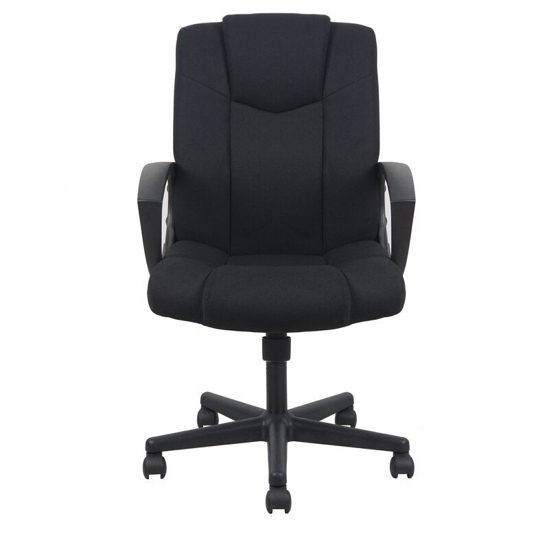 Office Chair : Black upholstered with elastic fabric Chair