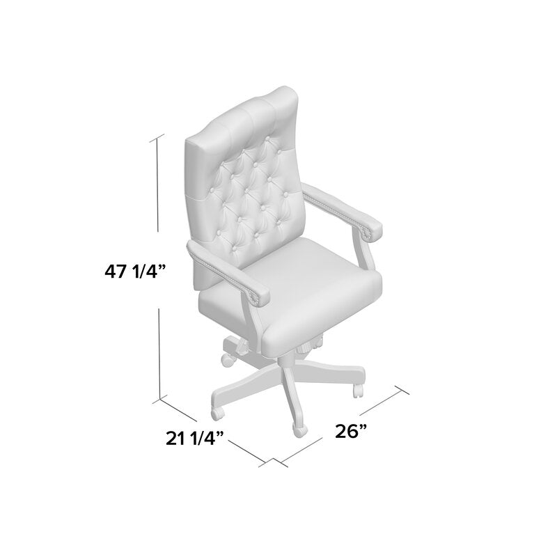 Office Chair : Upholstered Brown Office Chair