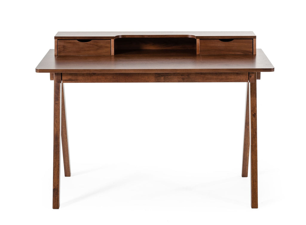 Office Desk: Modern Walnut Office Desk