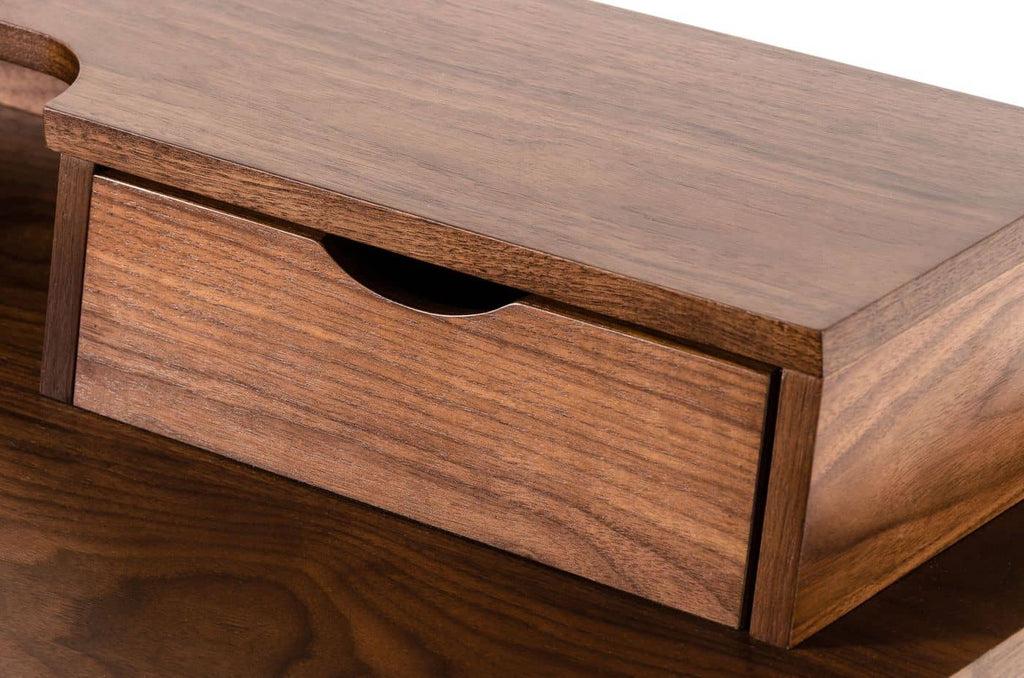 Office Desk: Modern Walnut Office Desk