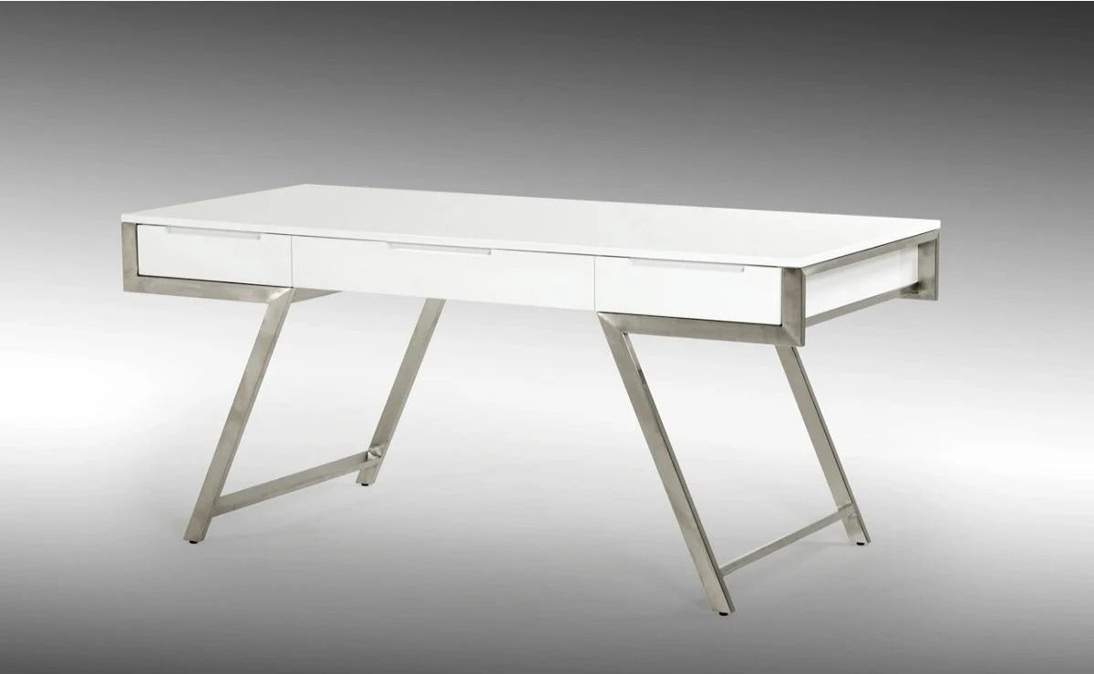 Office Desk Modern White Gloss Desk