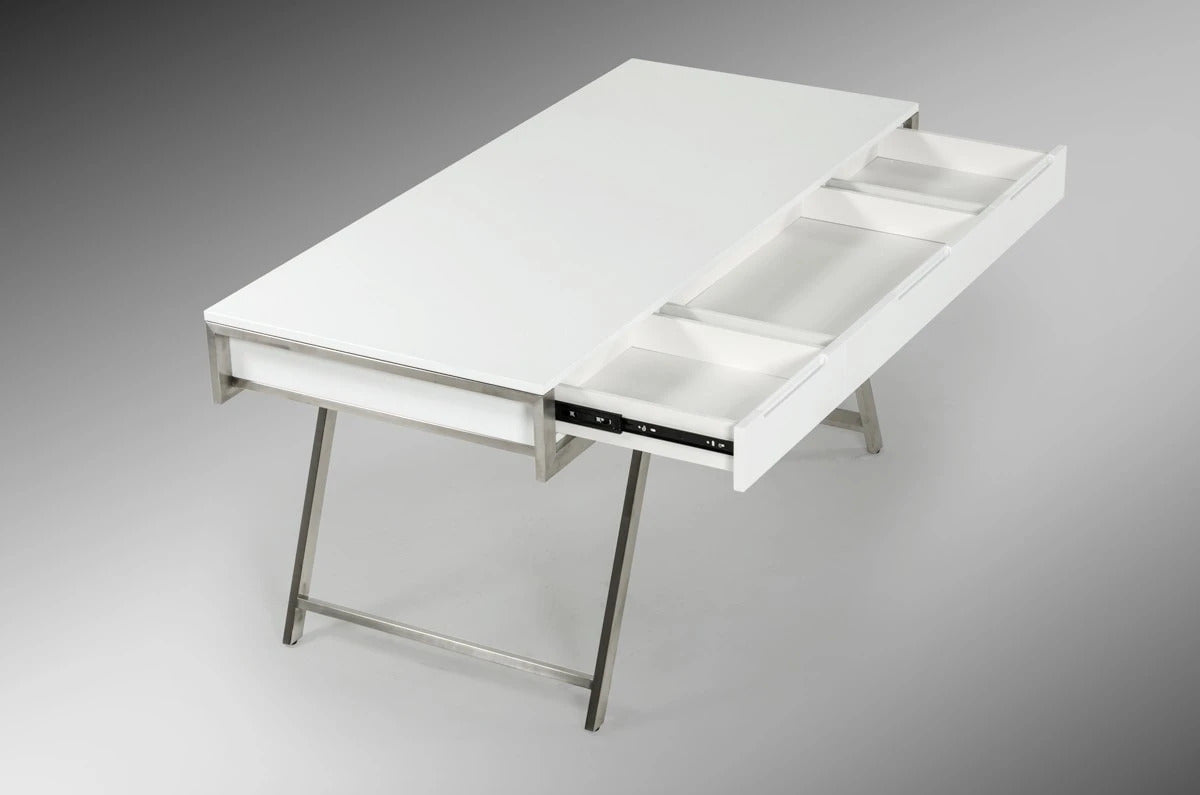 Office Desk Modern White Gloss Desk