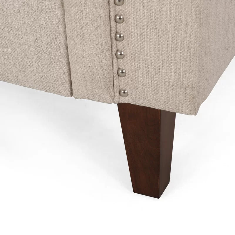 Office Sofa : ANNY 78.75'' Velvet Tuxedo Arm Sofa