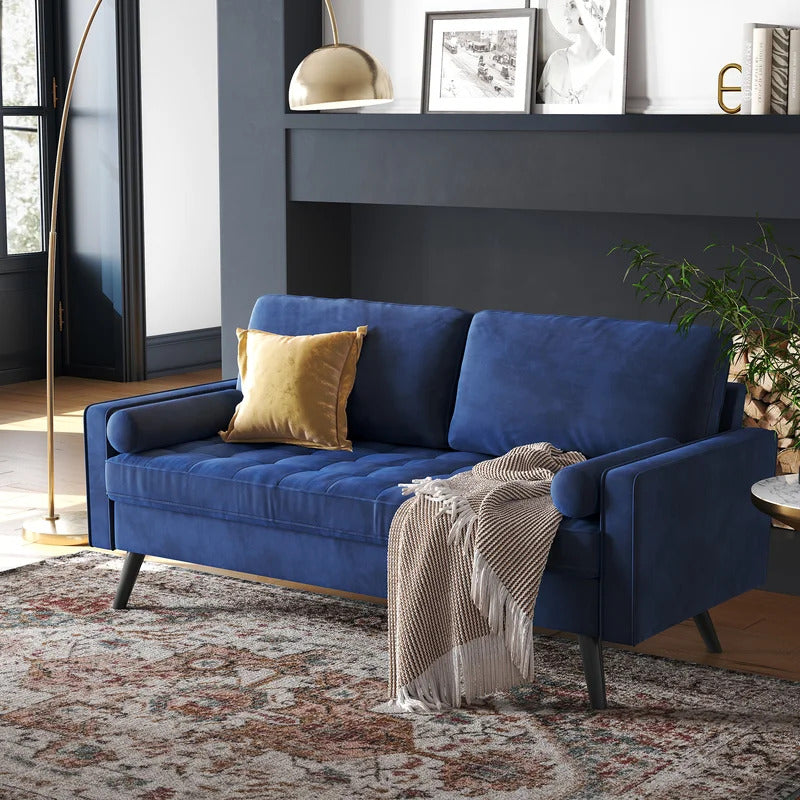 Office Sofa : KIA 69.7'' Velvet Square Arm Sofa