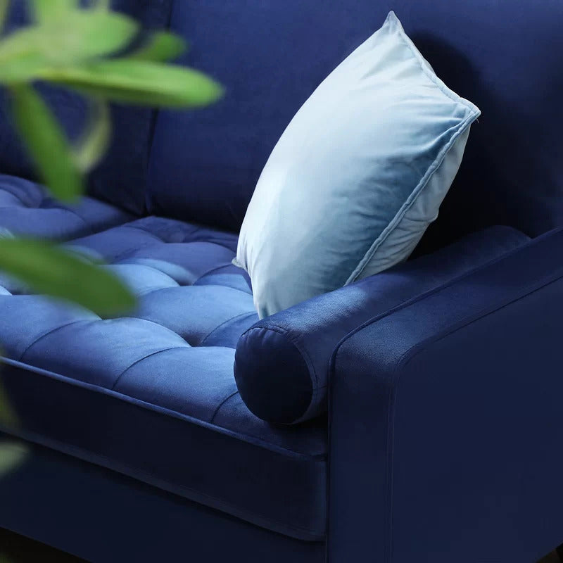 Office Sofa : KIA 69.7'' Velvet Square Arm Sofa