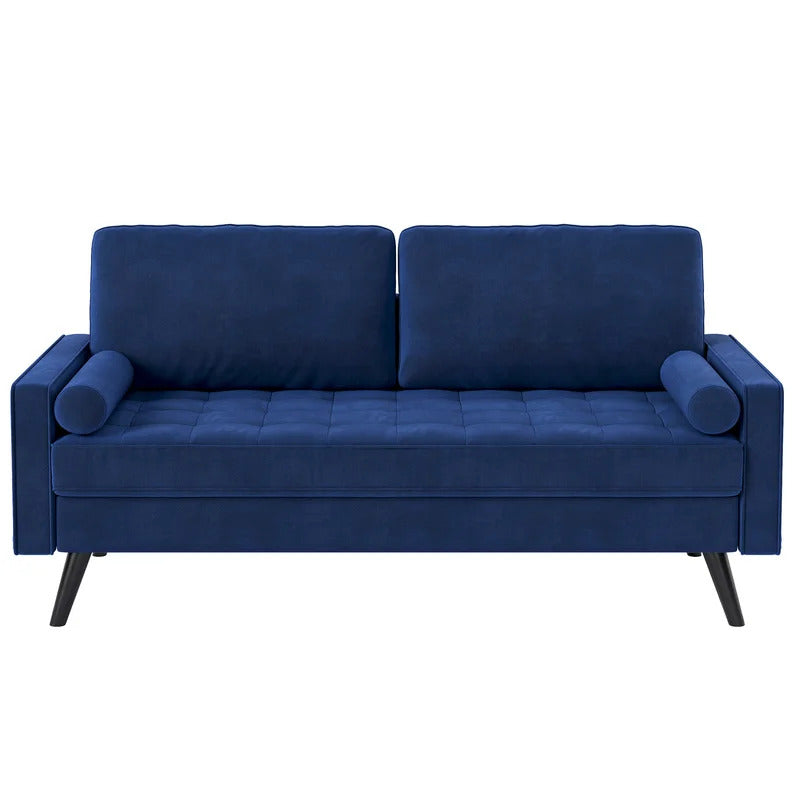 Office Sofa : KIA 69.7'' Velvet Square Arm Sofa