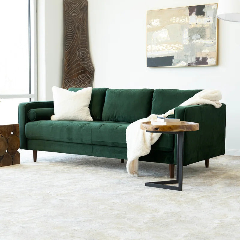 Office Sofa : ZEN 84'' Velvet Square Arm Sofa