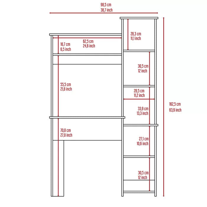 Office desk : Desk with Hutch