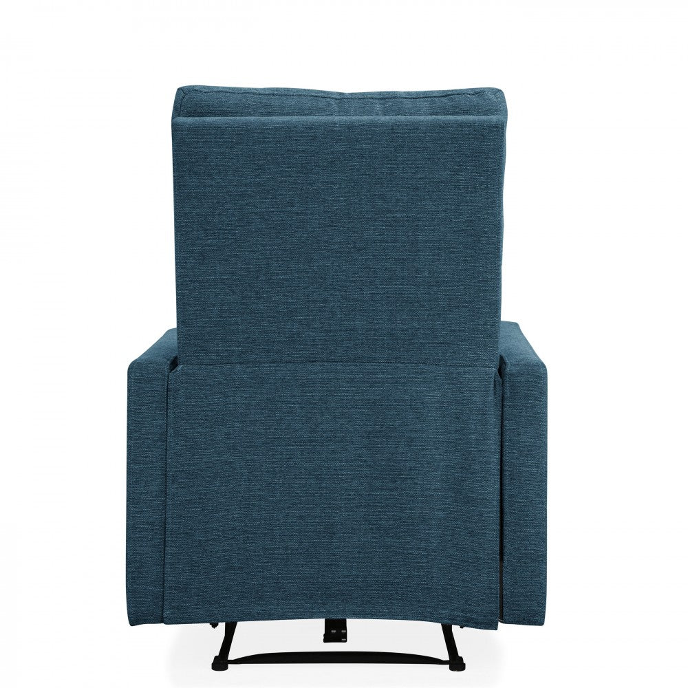 One seater sofa: Fabric Upholstered Recliner Chair/Armchair Sofa With Retractable Footrest