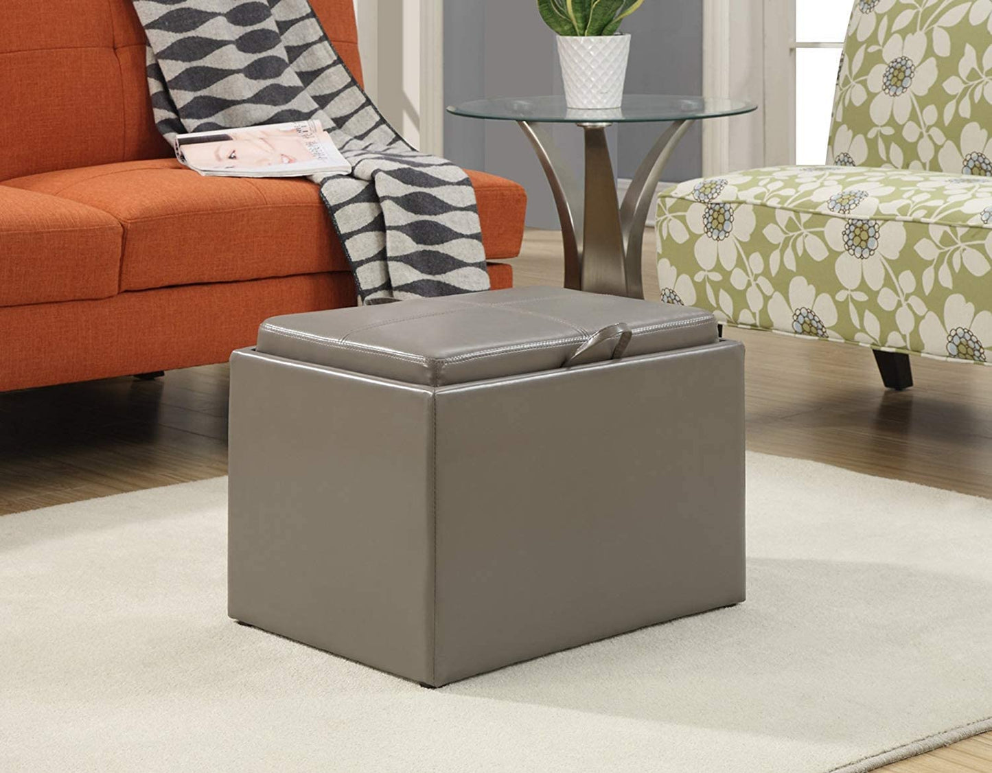 Ottomans : Designs for Comfort Accent Storage Ottoman