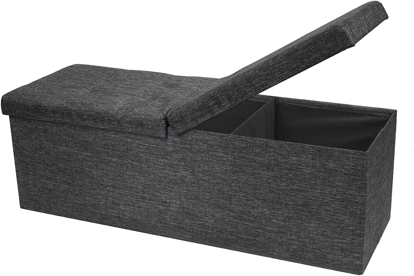 Ottomans : Folding Toy Box Chest with Ottomans Bench Foot Rest