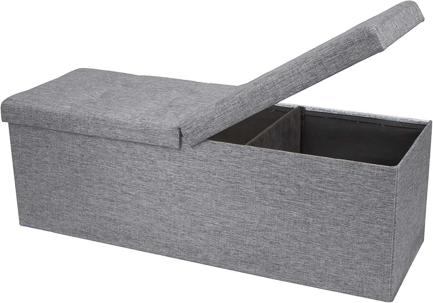 Ottomans : Folding Toy Box Chest with Ottomans Bench Foot Rest