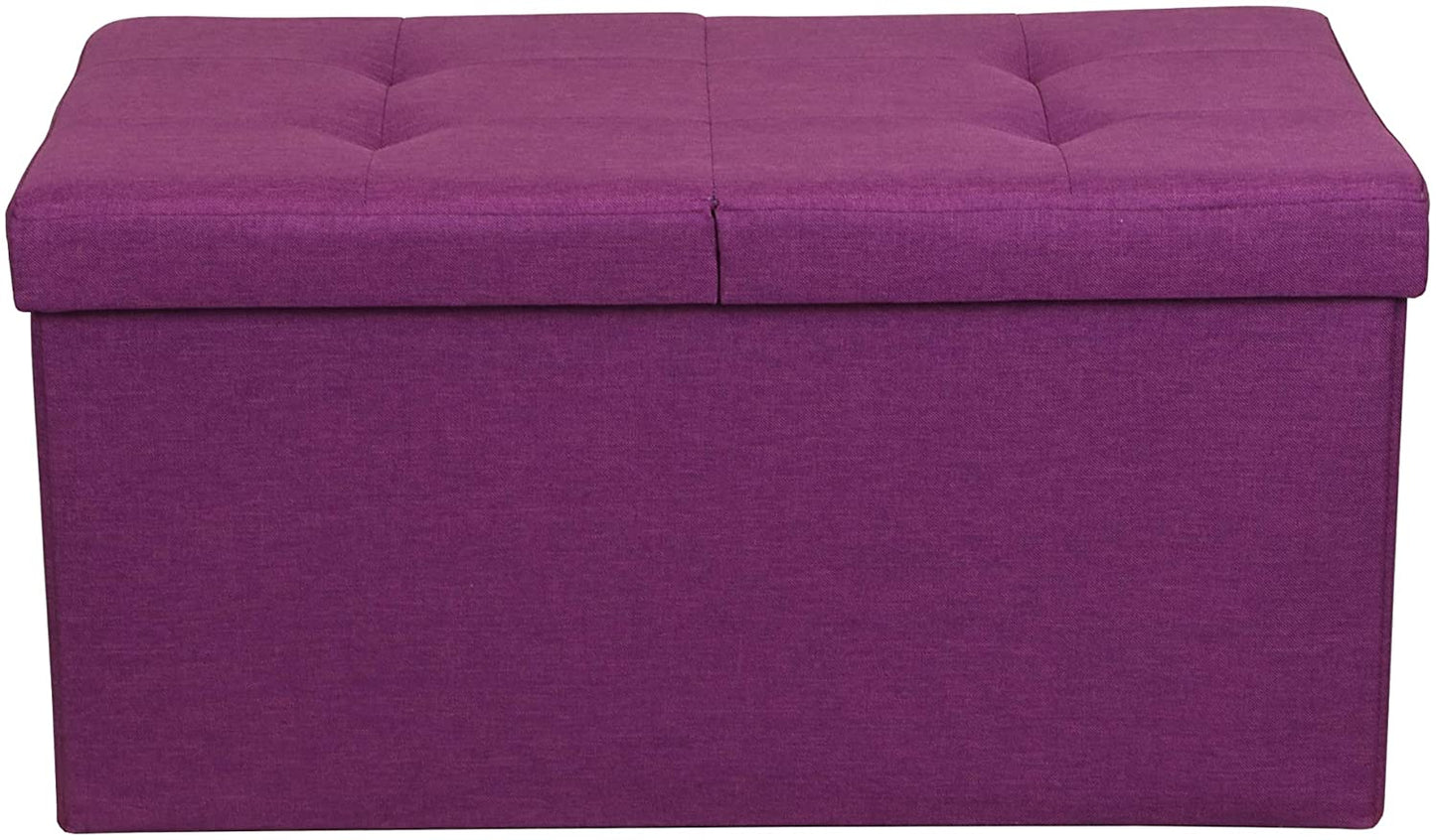 Ottomans : Folding Toy Box Chest with Ottomans Bench Foot Rest