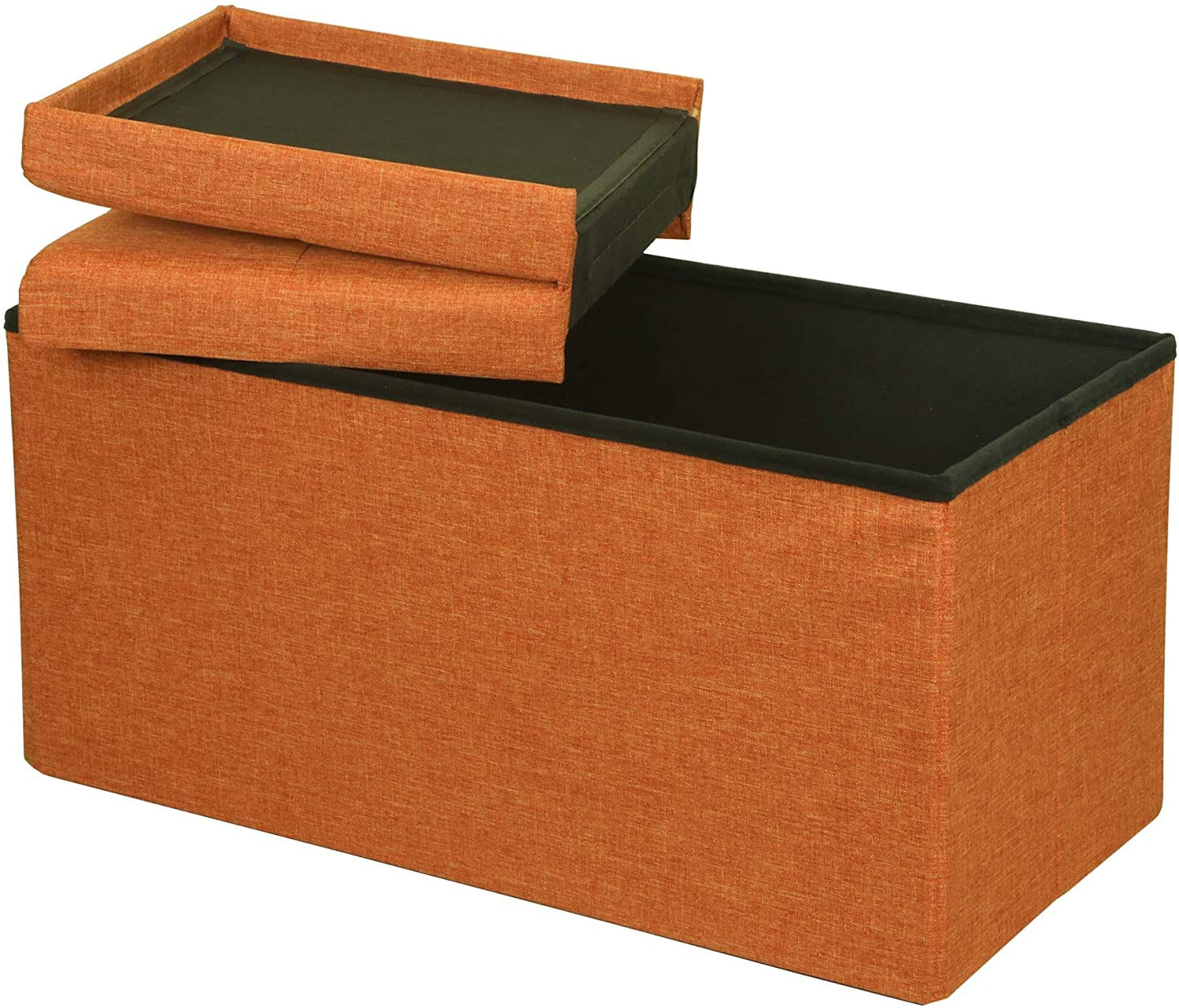 Ottomans : Folding Toy Box Chest with Ottomans Bench Foot Rest