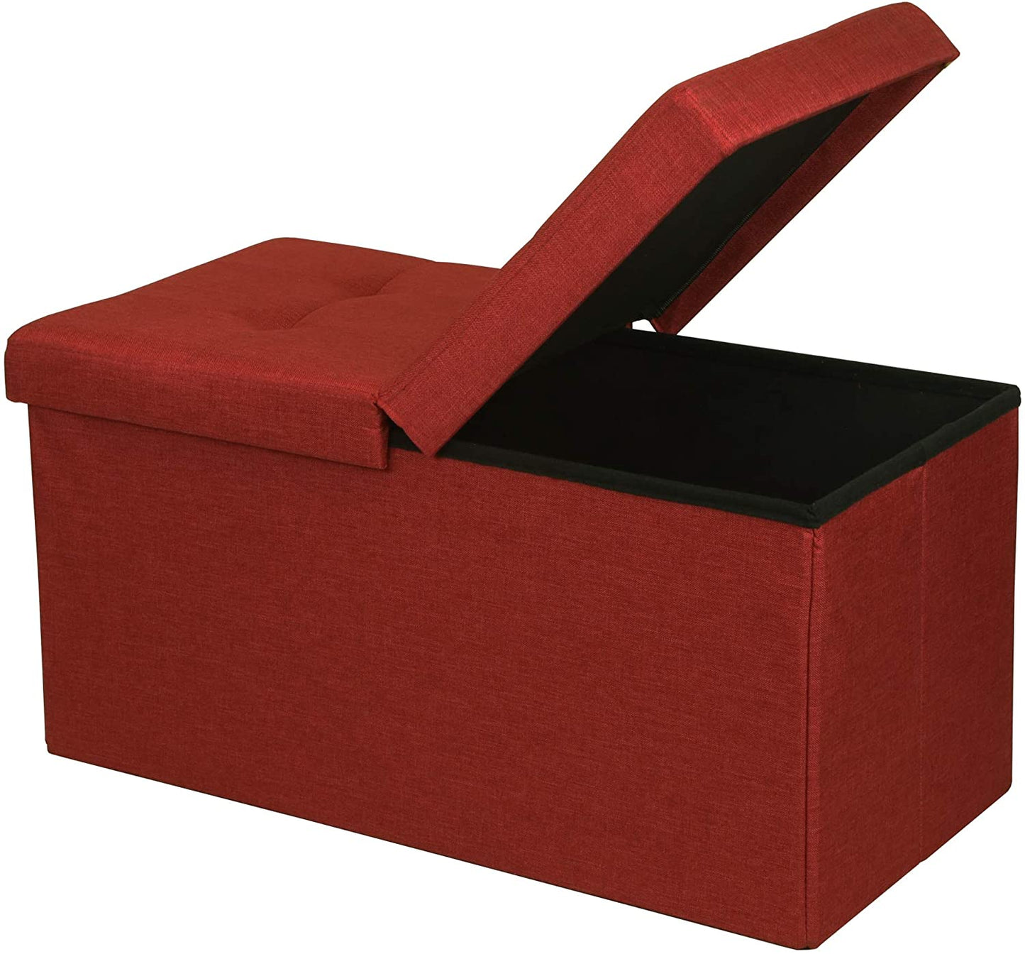 Ottomans : Folding Toy Box Chest with Ottomans Bench Foot Rest