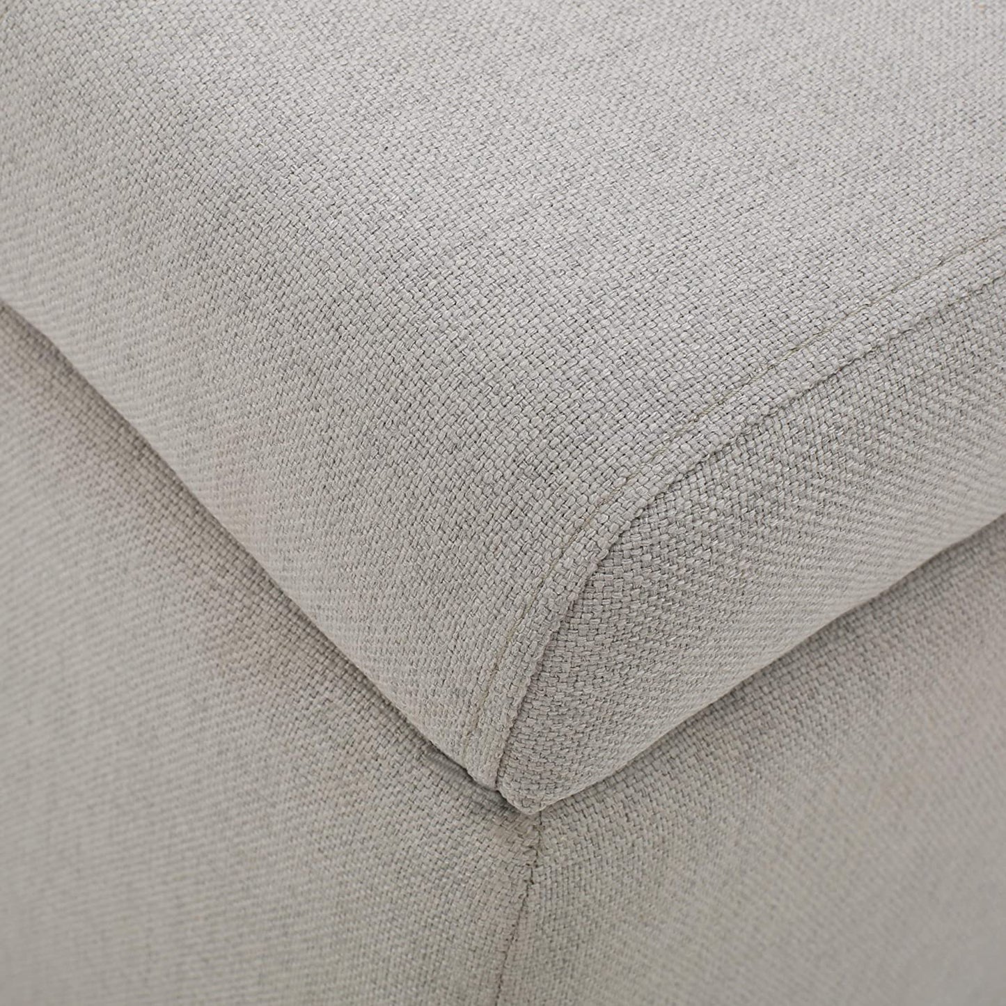 Ottomans : Home Mission Fabric Storage Ottoman, Light Grey