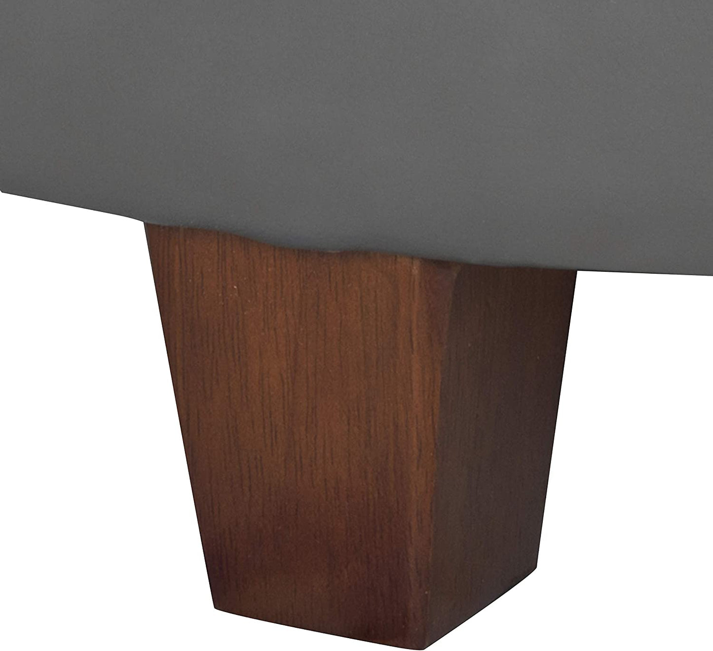 Ottomans : Large Leatherette Storage Ottoman Distressed Brown Faux Leatherette