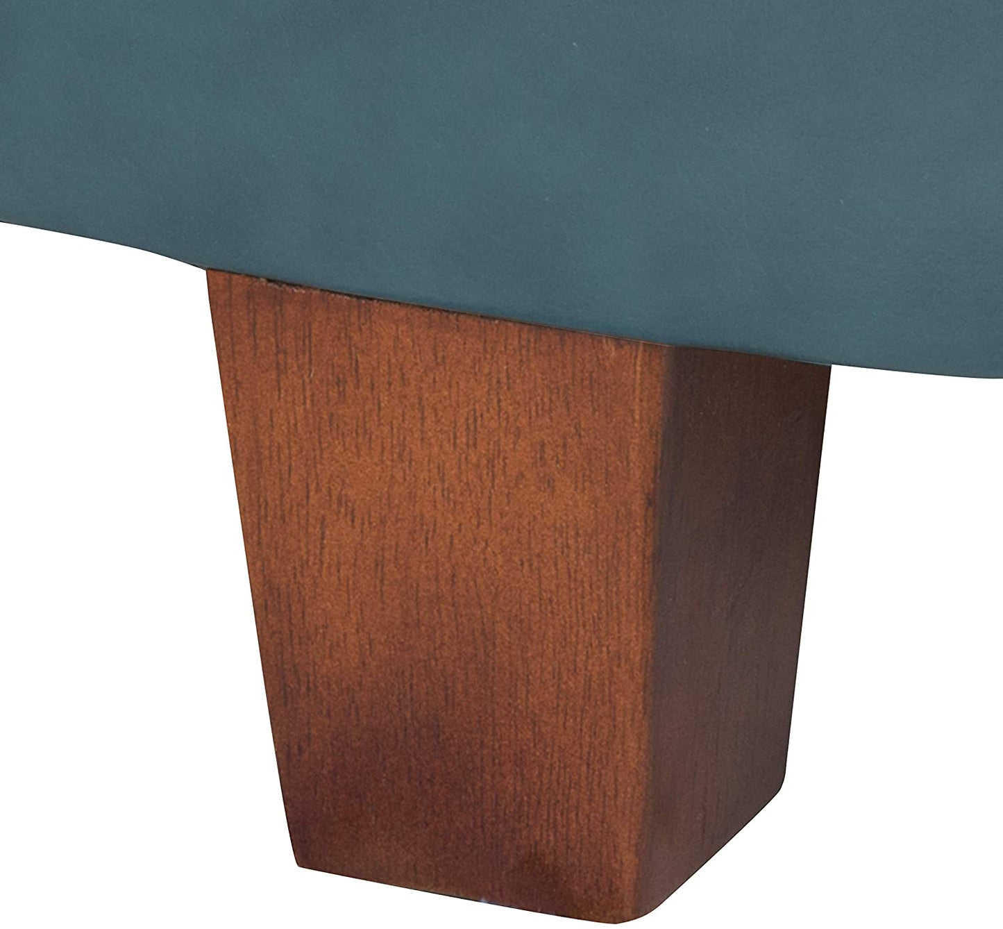 Ottomans : Large Leatherette Storage Ottoman Distressed Brown Faux Leatherette