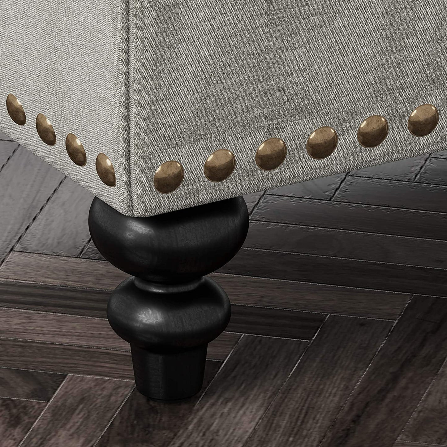 Ottomans : Ottoman Bench with Storage, Storage Bench with Safety Hinge