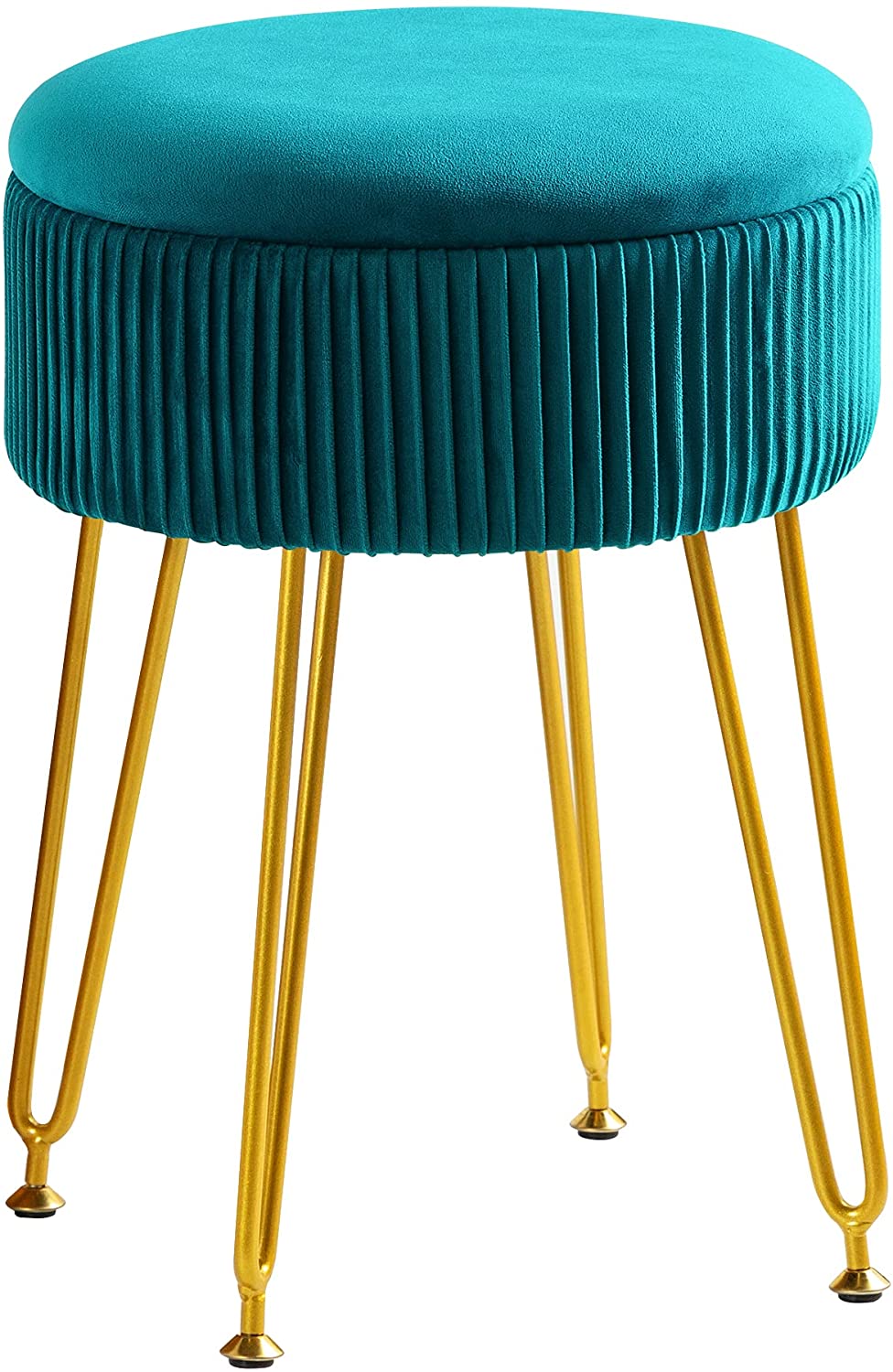 Ottomans : Velvet Storage Ottoman Foot Rest