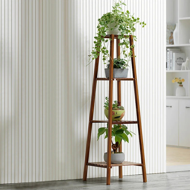 bamboo plant hanger Plant Stand: 4-Tier bamboo Plant Stand – Studio GKW