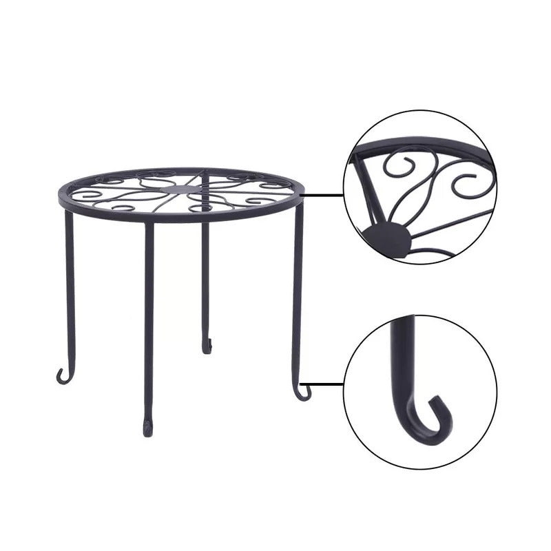 Plant Stand: Metal Petal Stand