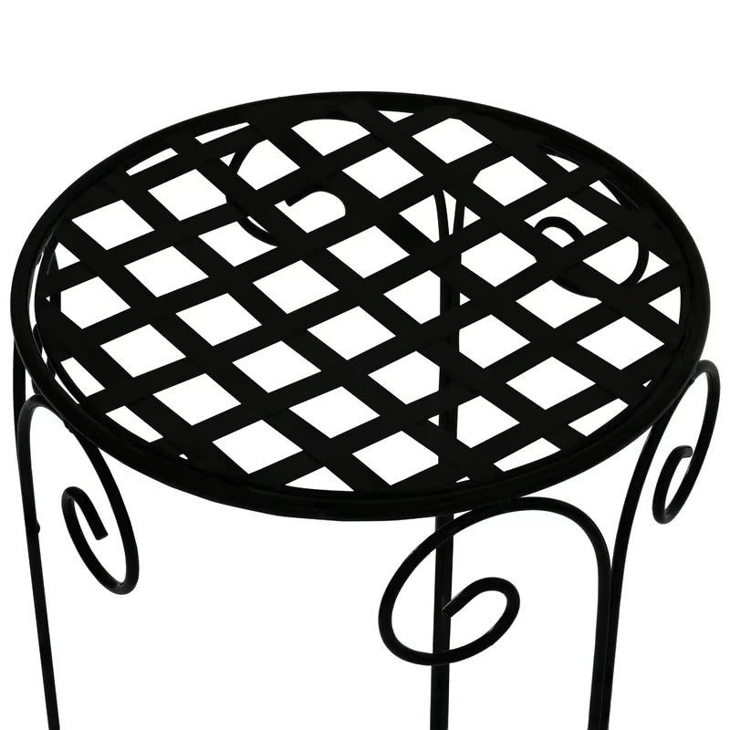 Plant Stand: Metal Round Plant Stand