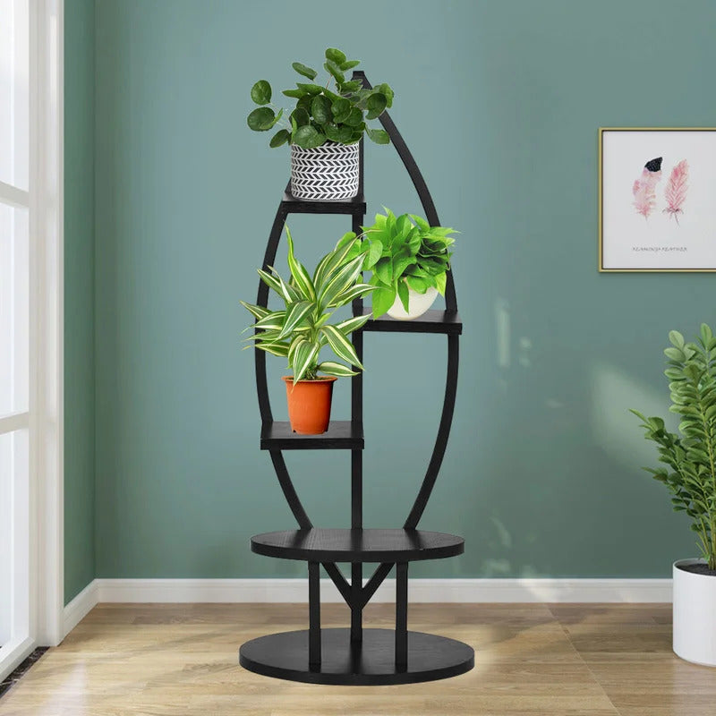 Plant Stand: Oval Shape Multi-Tiered Plant Stand