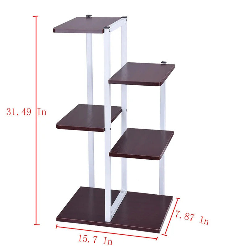 Plant Stand: Rectangular Wooden Multi-Tiered Plant Stand