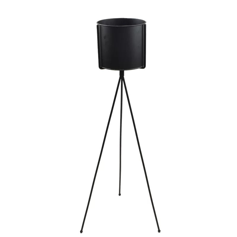 Plant Stand: Round Black Plant Stand