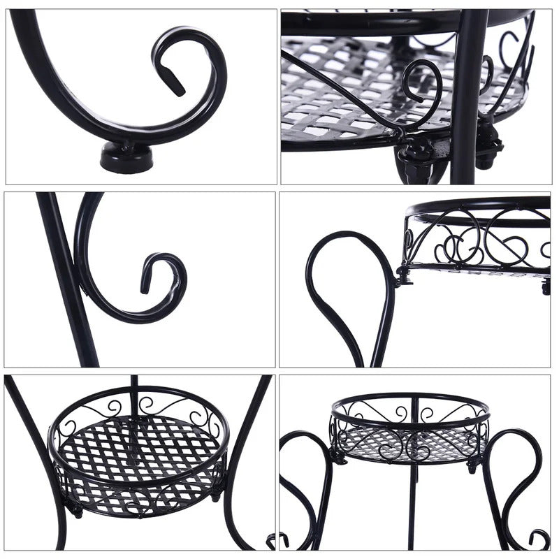 Plant Stand: Round Corner Plant Stand