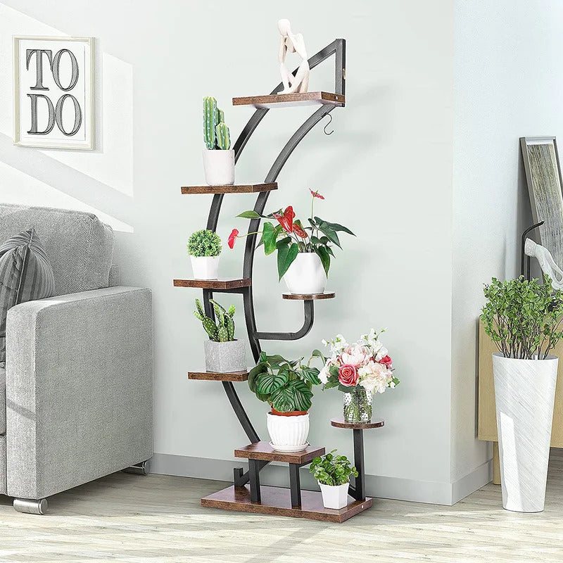 Plant Stand: Round Corner Plant Stand