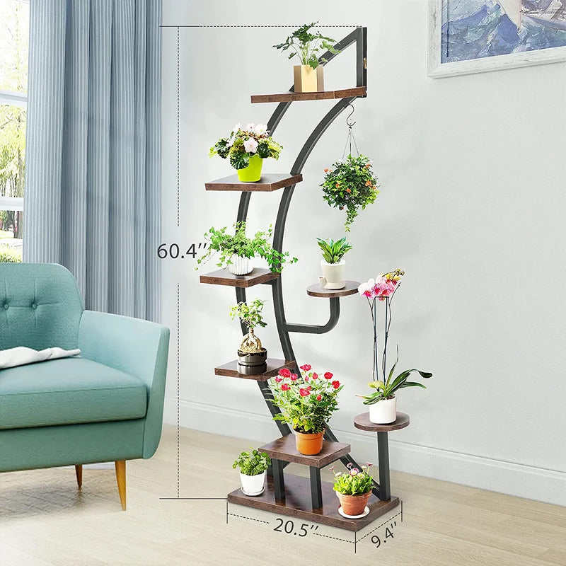 Plant Stand: Round Corner Plant Stand