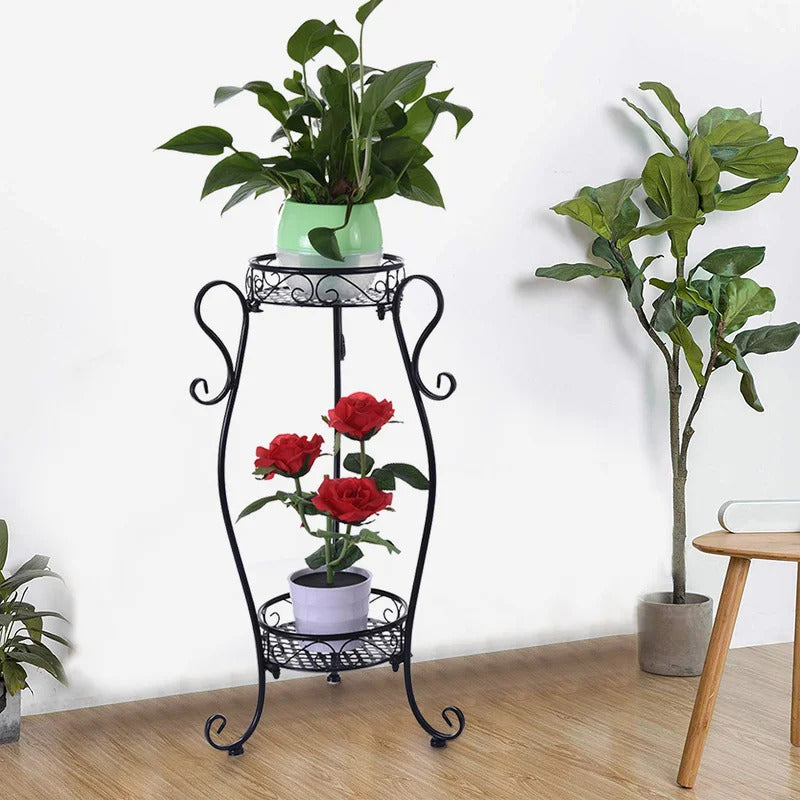 Plant Stand: Round Corner Plant Stand