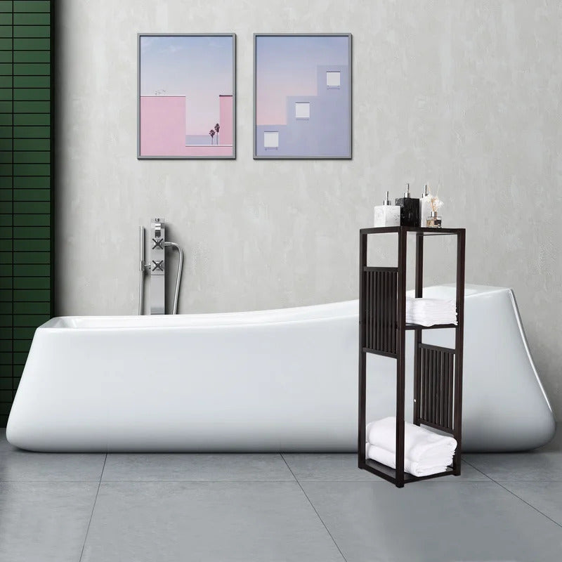 Plant Stand: Square Bamboo Square Bamboo Plant Stand