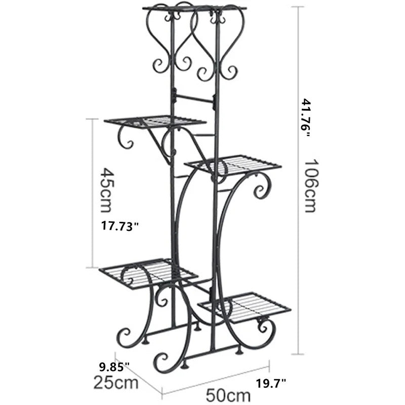 Plant Stand: Triangular Multi-Tiered Plant Stand
