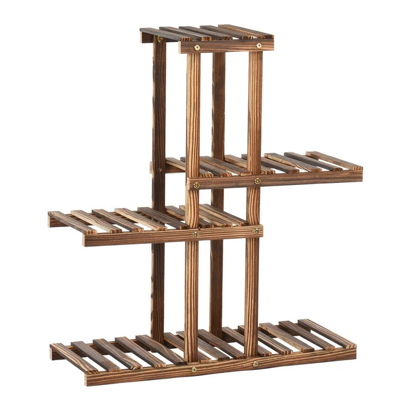 Plant Stand: Wooden Multi-Tiered Plant Stand