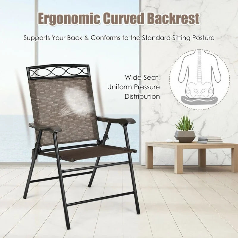 Portable Chair: Folding Chairs Sling Portable Chair