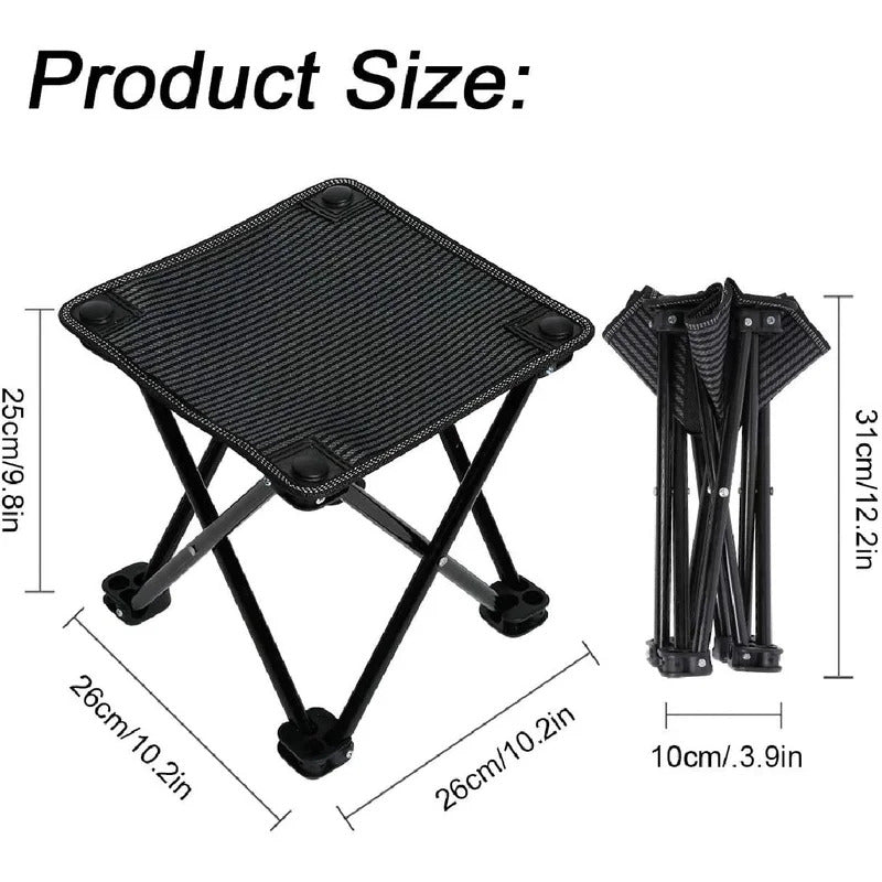 Portable Chair: Mini Camping Stool Portable Folding Stool Portable Chair