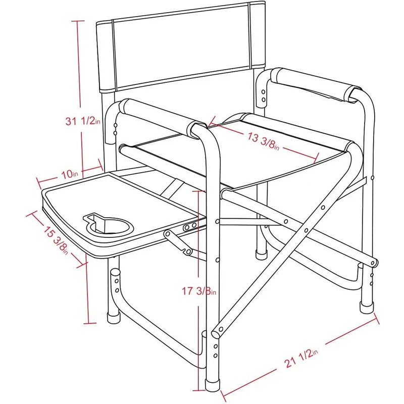Portable Chair: Portable Camping Chair With Side Table