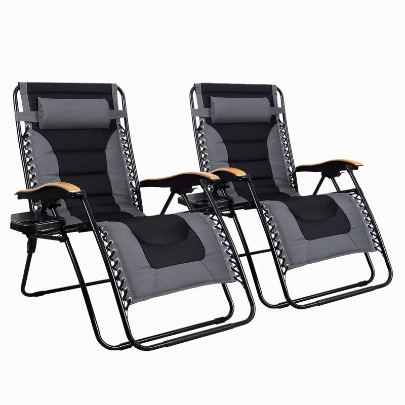 Portable Chair: Portable Reclining Zero Gravity Chair with Cushion