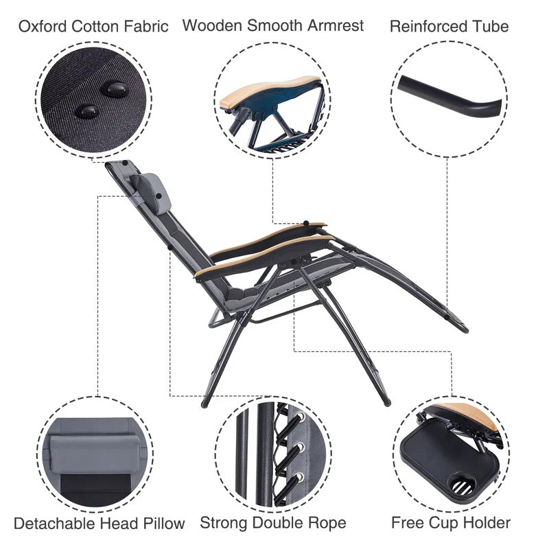 Portable Chair: Reclining Folding Chair