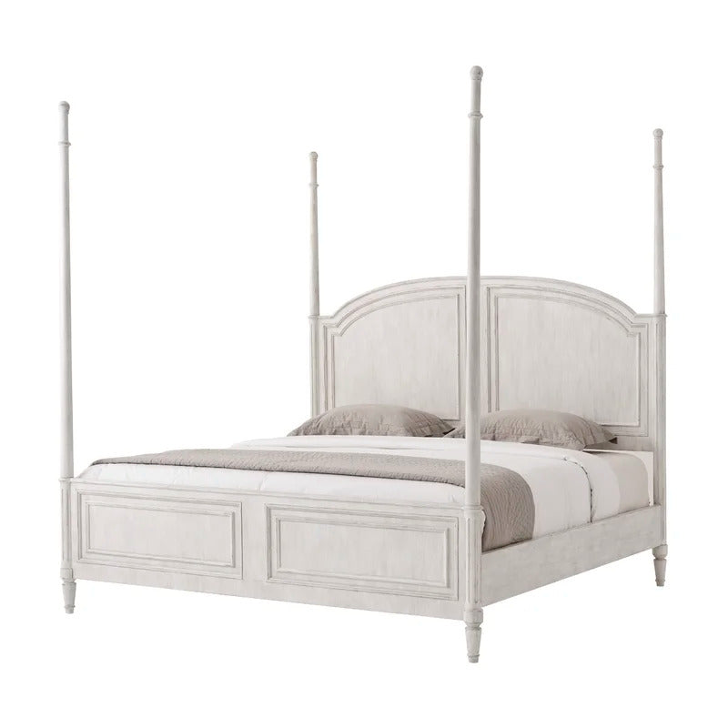 Poster Bed: Arched paneled Poster Bed