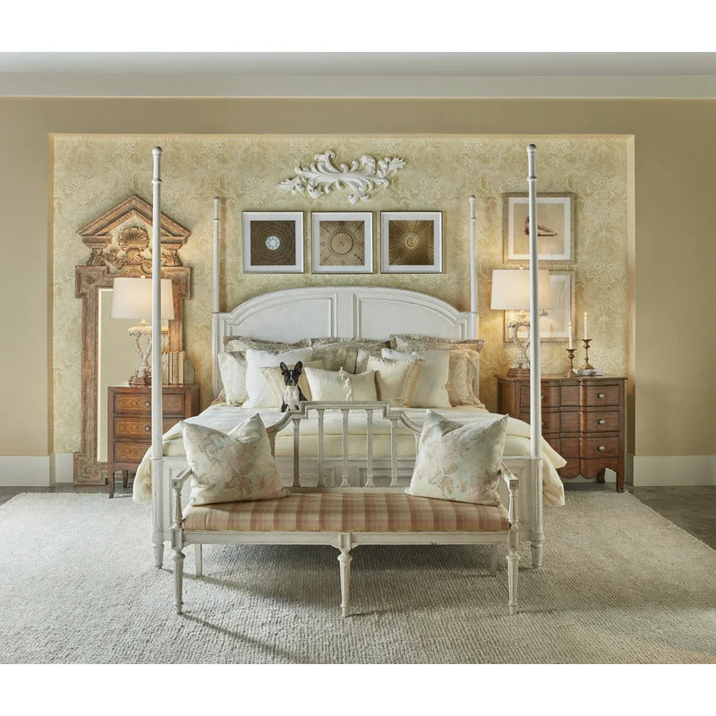 Poster Bed: Arched paneled Poster Bed