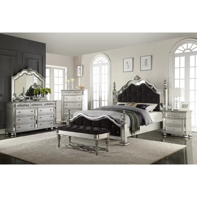 Poster Bed: Majestic Wooden Poster Bed